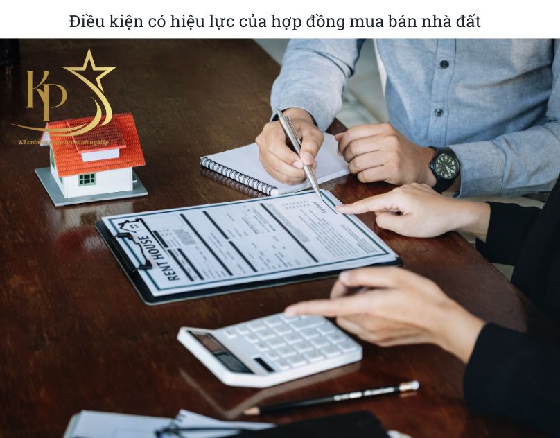 Điều kiện có hiệu lực của hợp đồng mua bán nhà đất